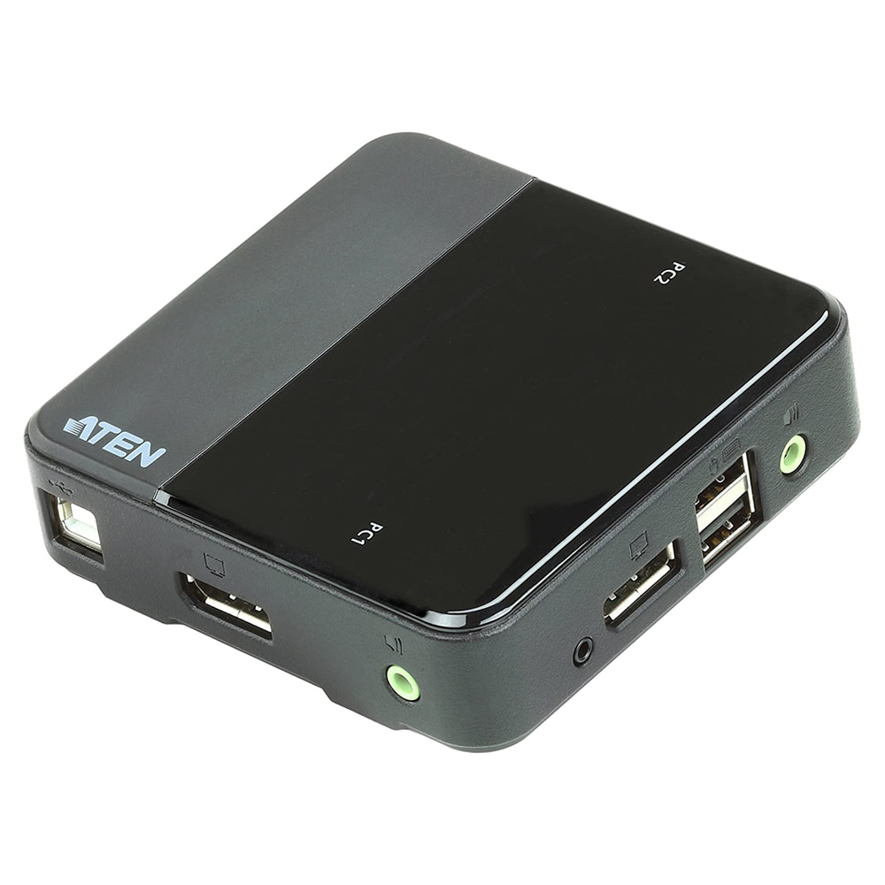 ATEN CS782DP 2포트 DP KVM스위치 USB 오디오 케이블 포함