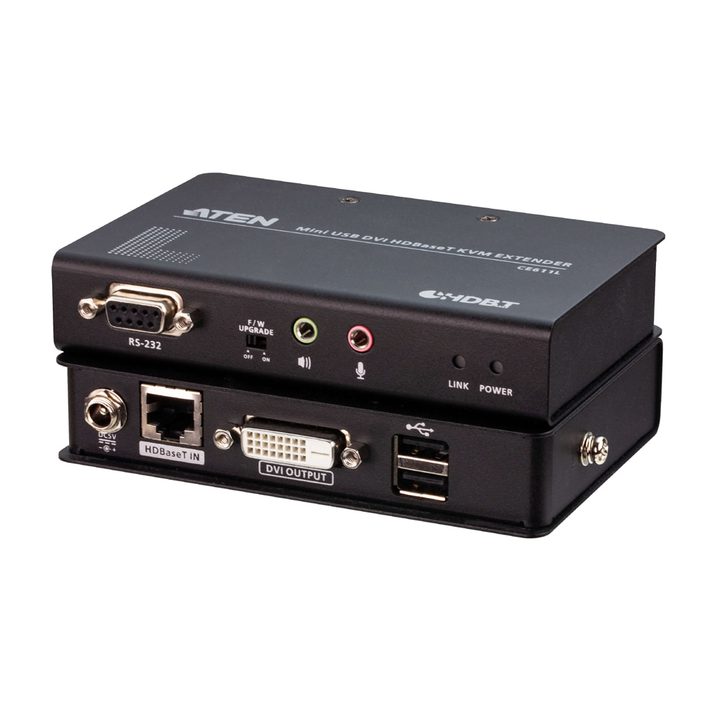 ATEN CE611 미니 USB DVI HDBaseT KVM 연장기 1920x1200 100m